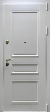 Утепленная дверь с отделкой МДФ, окрашенным по RAL