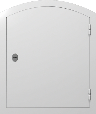 Полуарочные однопольные глухие ставни Полуарочные однопольные глухие ставни