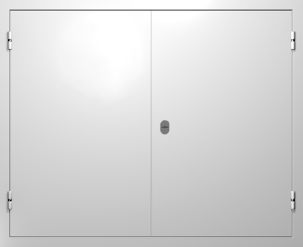 Двупольные глухие ставни с широкими створками