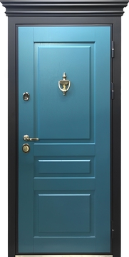 Термодверь с карнизом отделка МДФ окрас по RAL