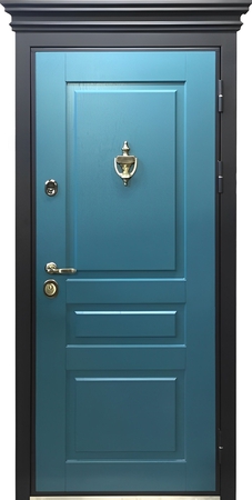 Термодверь с карнизом отделка МДФ окрас по RAL Термодверь с карнизом отделка МДФ окрас по RAL