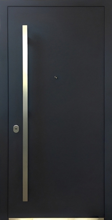 Утепленная дверь с шумоизоляцией и бугельной ручкой