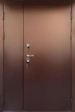 Полуторная утепленная дверь порошок