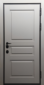 Утепленная дверь с шумоизоляцией отделка МДФ шпон