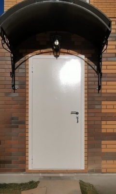 Белая входная дверь