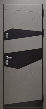 Утепленная дверь в квартиру МДФ окрас по RAL