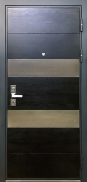 Квартирная дверь с наборным МДФ-декором