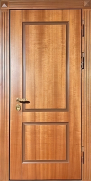 Однопольная глухая дверь с отделкой МДФ шпон