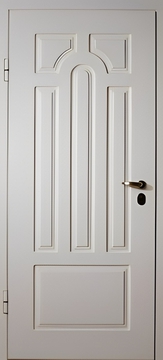 Однопольная входная дверь с отделкой МДФ окрас по RAL