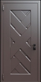 Входная термодверь с металлофиленкой и порошковым окрашиванием RAL 8019 (тип №2)