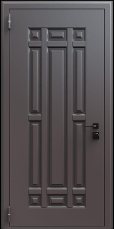 Входная термодверь с металлофиленкой и порошковым окрашиванием RAL 8019 (тип №12) Входная термодверь с металлофиленкой и порошковым окрашиванием RAL 8019 (тип №12)